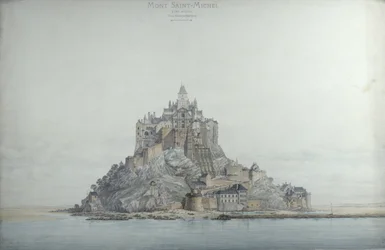 Mont Saint-Michel (westzijde), 1873